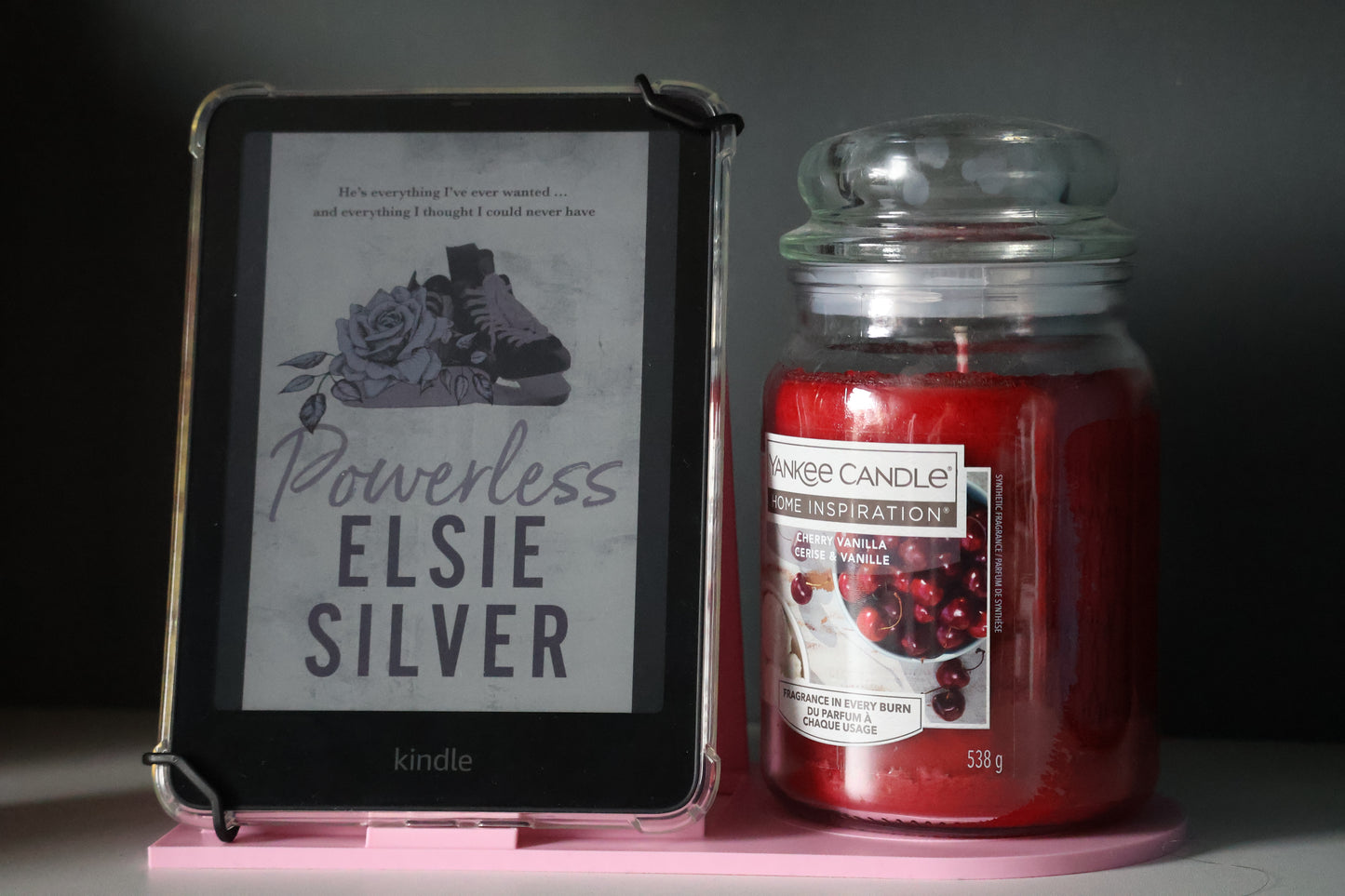 Book And Kindle Stand With Coaster