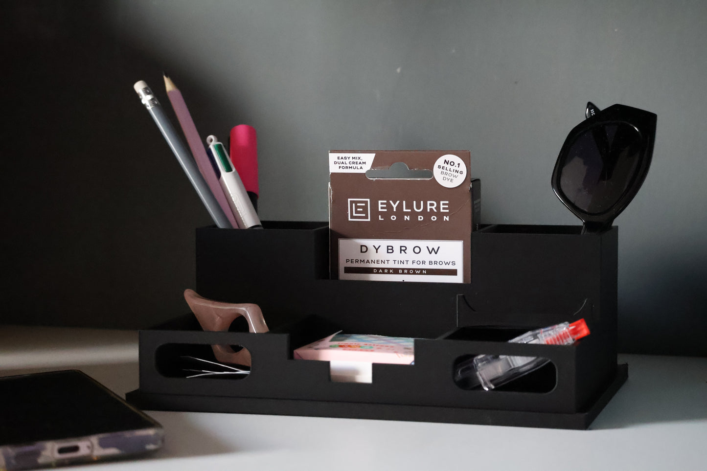 Desk Organiser With Phone Holder